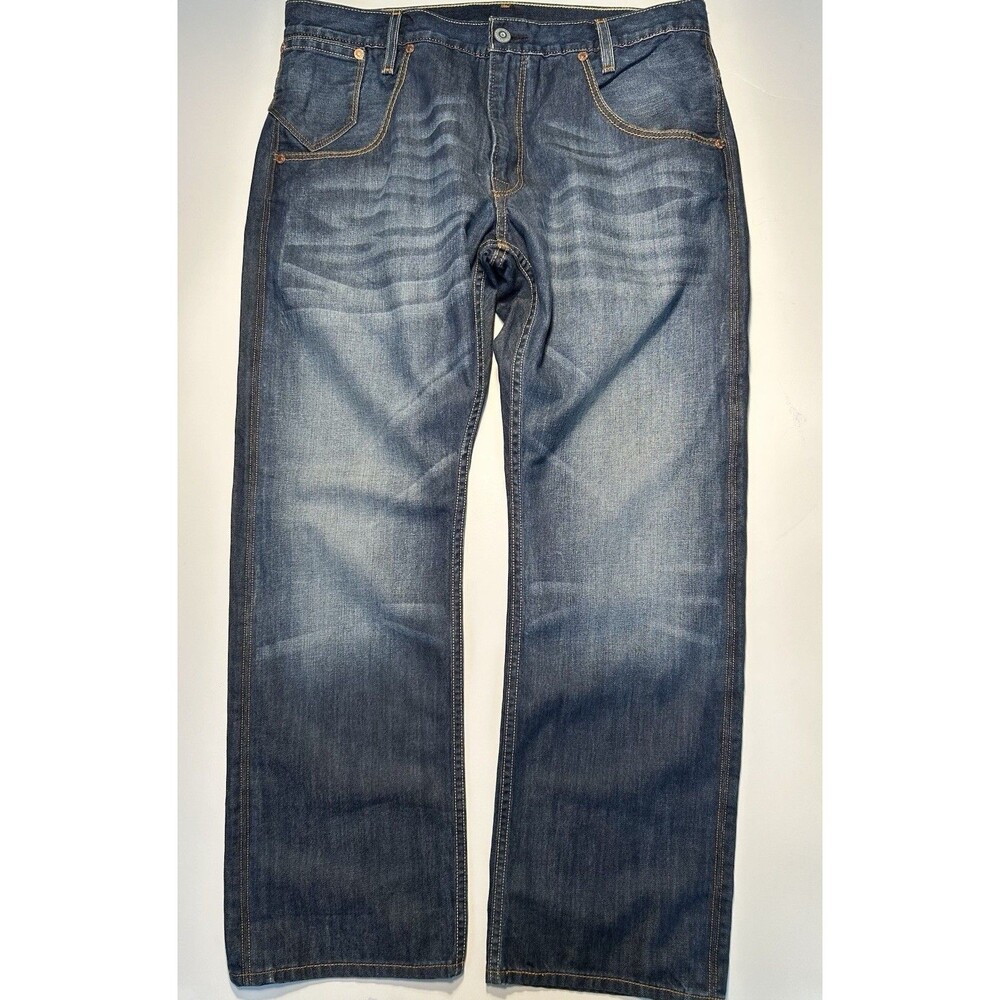 Levi's Men's 514 Series Dark Wash Blue Denim Jeans Regular Fit Size 36X30